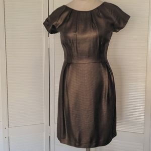 Dema Bronze Linen Lined Dress Size M